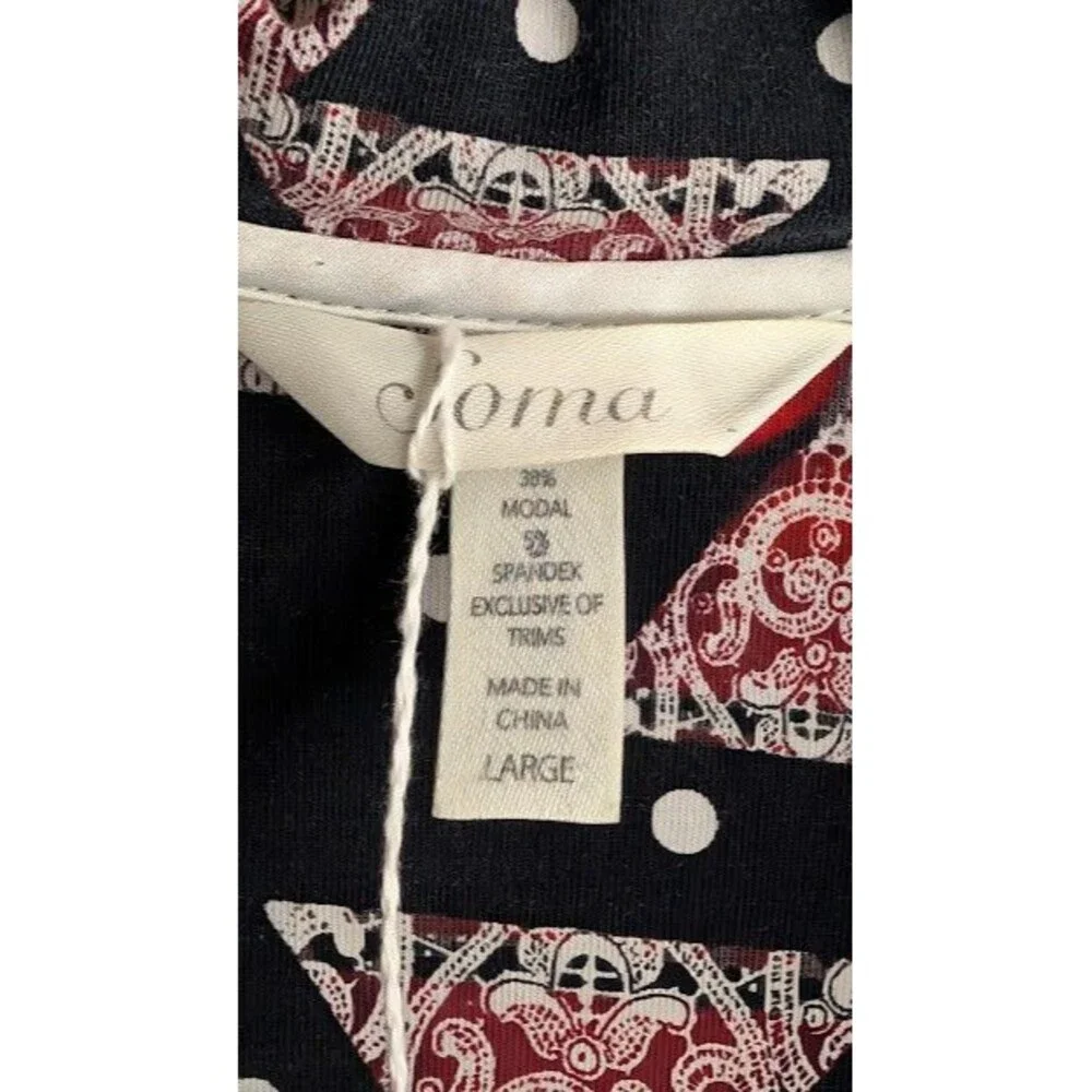 Soma Pajama Set Embraceable Soiree Size M Martini Glass Holiday New Years